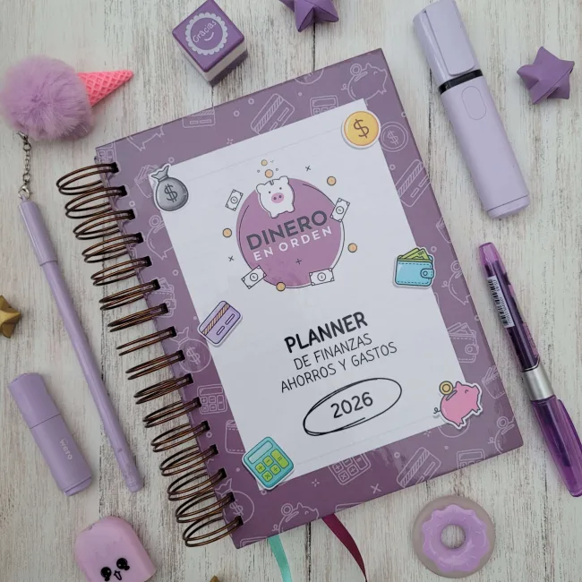 Planner agenda ahorro gastos dineroenorden