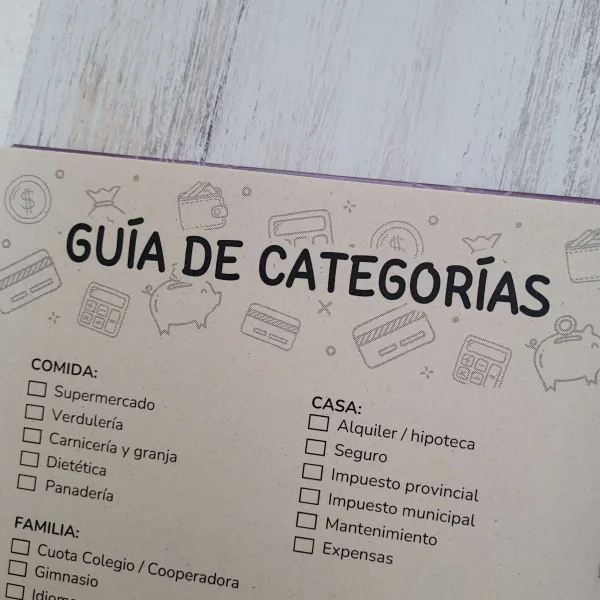 Planner agenda ahorro gastos dineroenorden