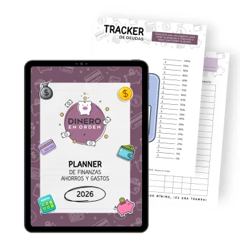 Planner agenda ahorro gastos dineroenorden