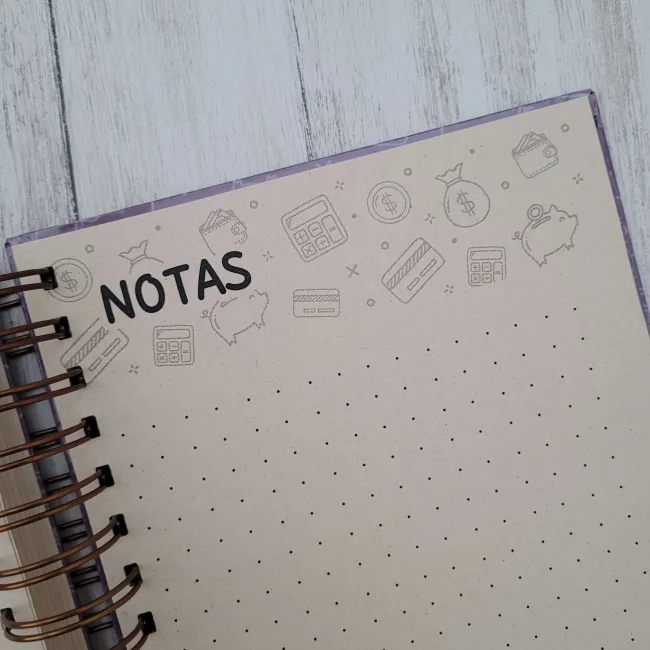 Planner agenda ahorro gastos dineroenorden