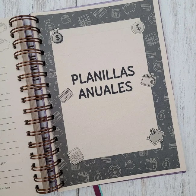 Planner agenda ahorro gastos dineroenorden