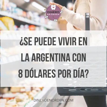 Persona comprando en supermercado en Argentina con bajo poder adquisitivo