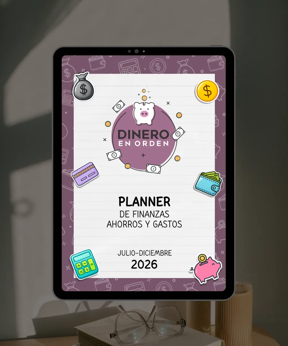 Planner financiero ahorro gastos dineroenorden